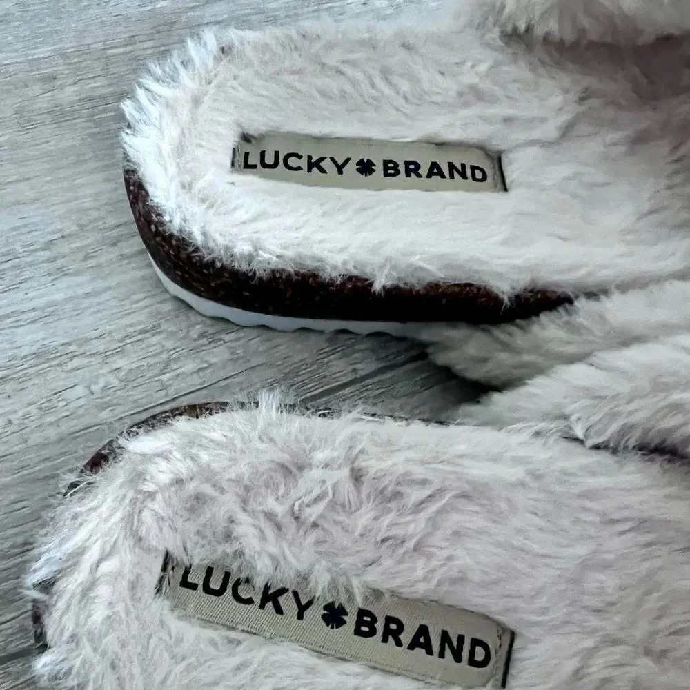Lucky Brand Marana Furry Slide Size 7.5 - Picture 9 of 10